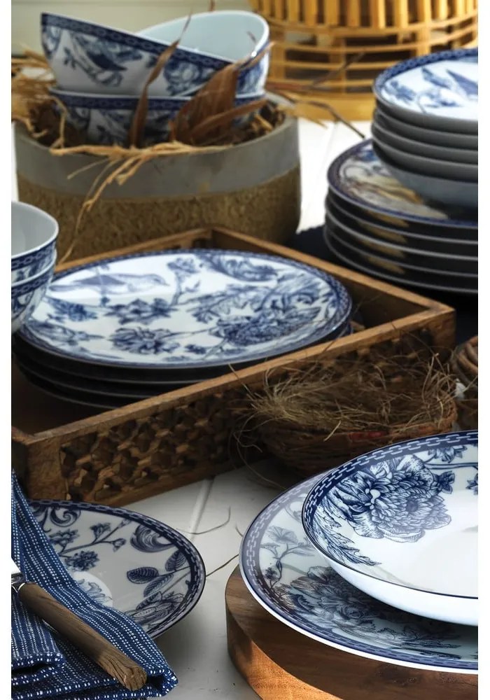 Porcelán hatszemélyes étkészlet 24 db-os Flowers – Kütahya Porselen