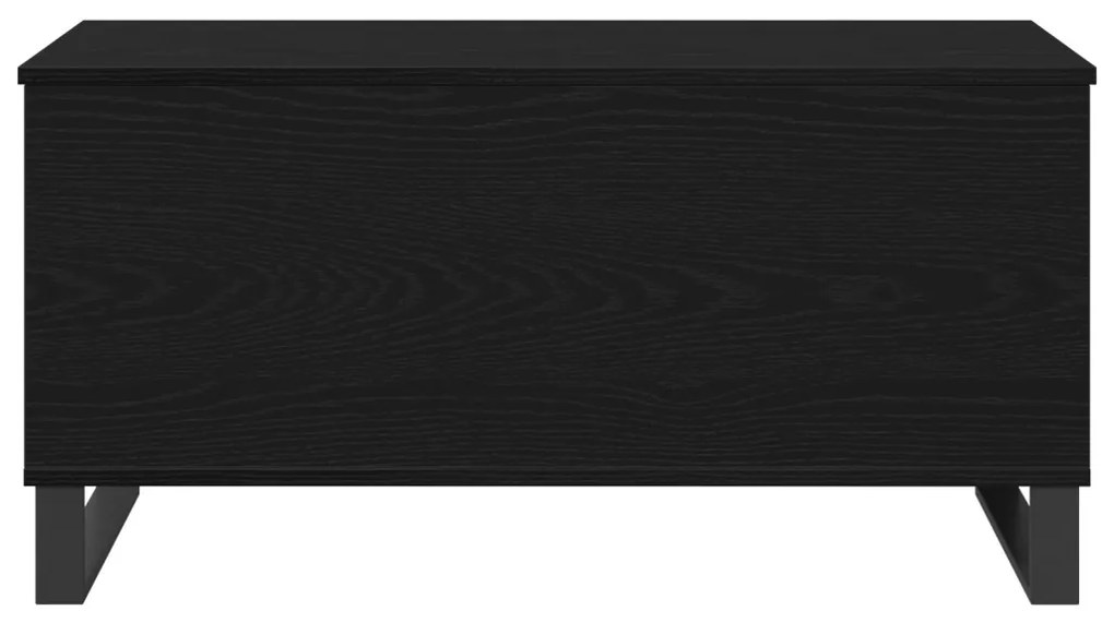 Fekete Tölgy Dohányzóasztal 90x44.5x45 cm Szerelt Fa