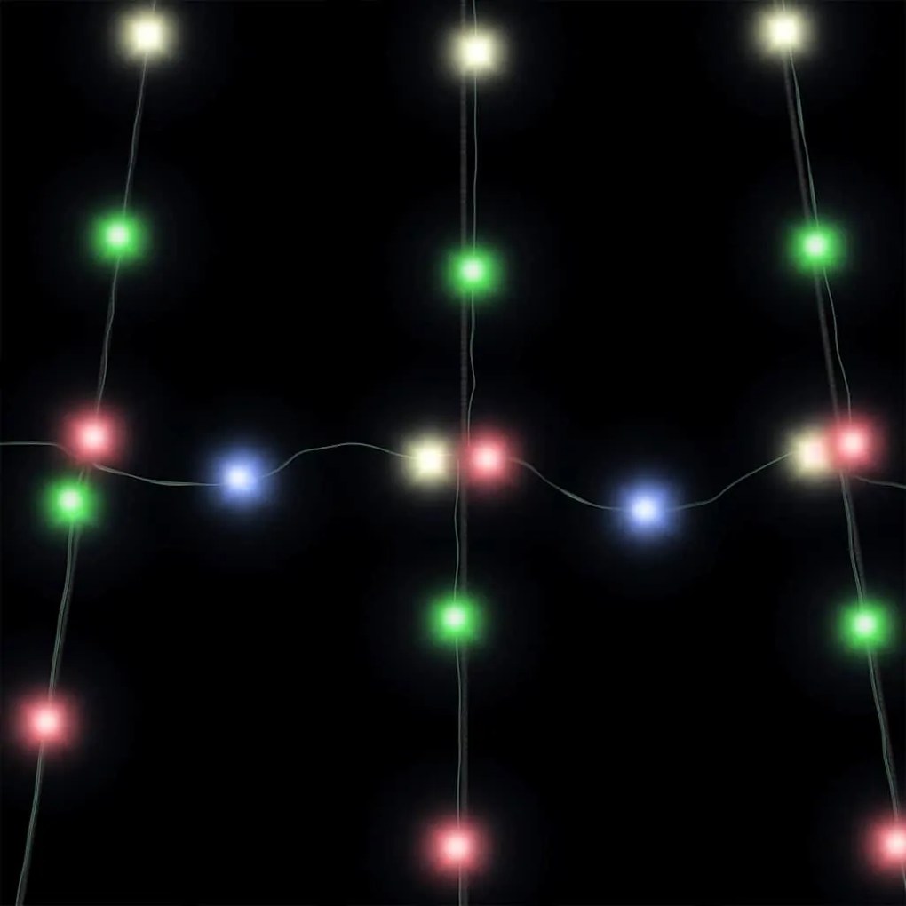 LED Karácsonyfák talajráccsal 168 LED-del Sokszínű 300 cm Fém