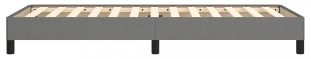 sötétszürke szövet ágykeret matrac nélkül 80x200 cm
