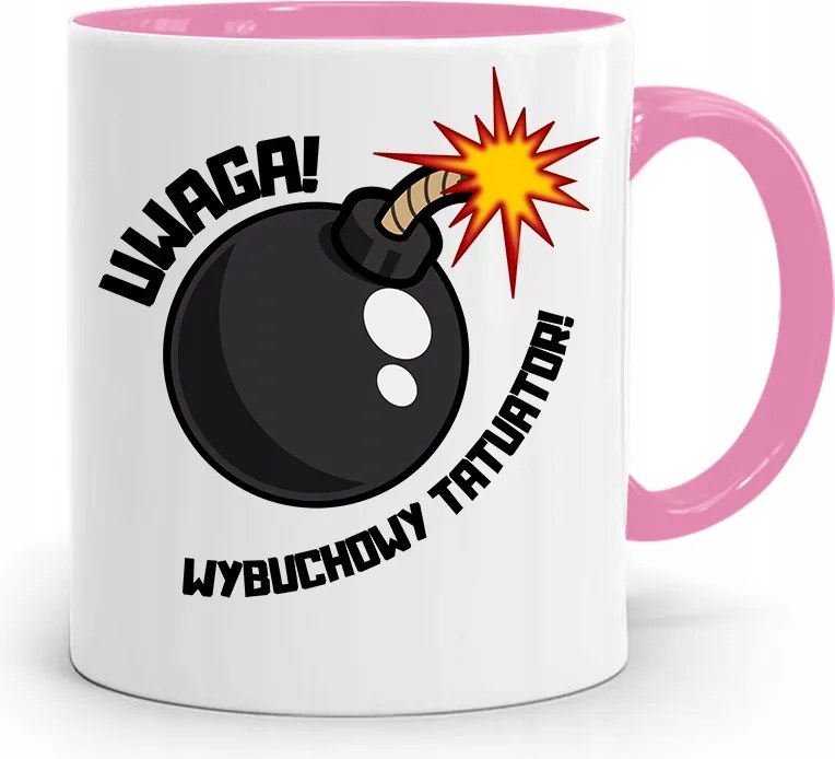 Tetoválóművésznek Tetováló Bögre Rózsaszín Ajándék fényképes nyomtatással