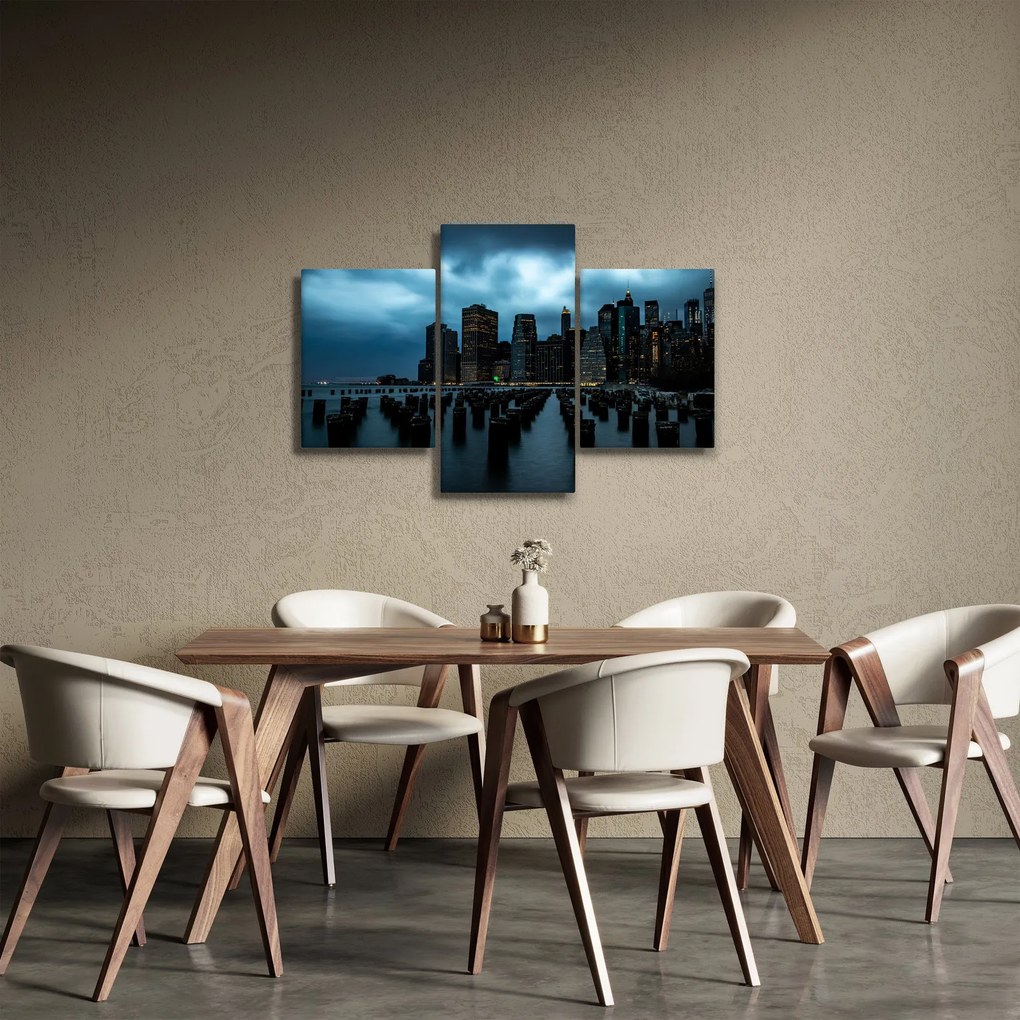 Kép - Kilátás a New York-i felhőkarcolókra (90x60 cm)