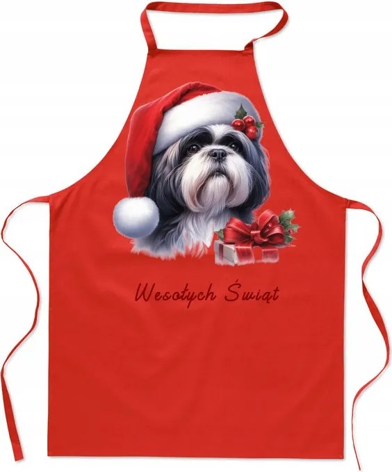 Konyhai kötény Shih Tzu Karácsony Divatos Nyomtatás Ajándék