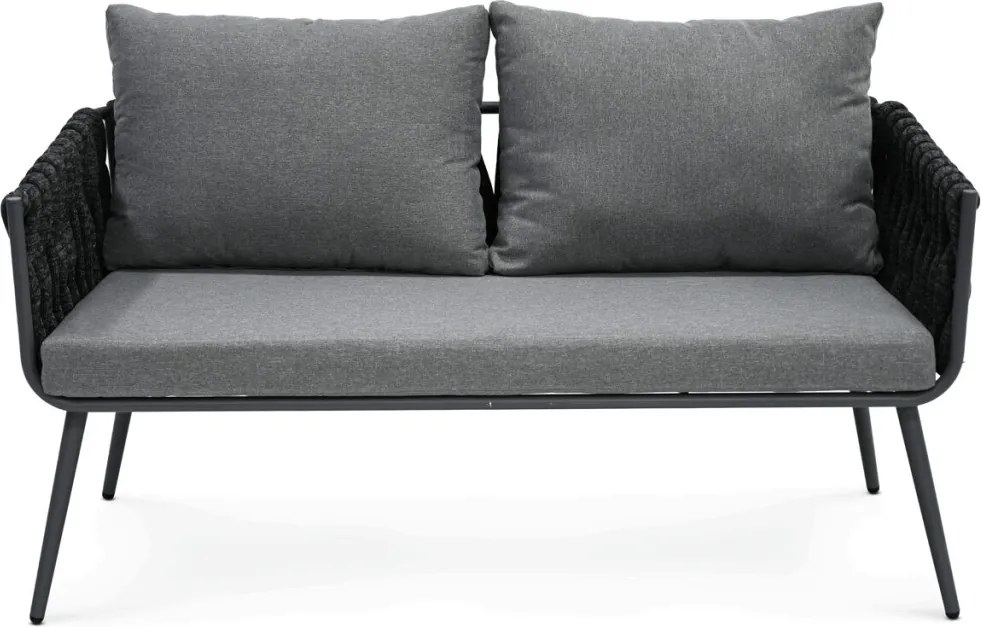 Kerti bútor garnitúra, fém, szürke, GREY