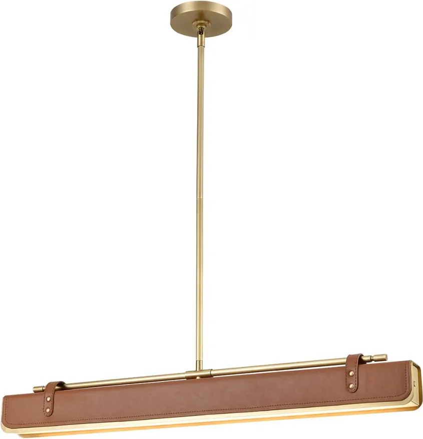 ELSTEAD QNVALISELP80VBSCL VALISE Modern Led Függesztett Lámpa Barna, Sárgaréz LED IP20