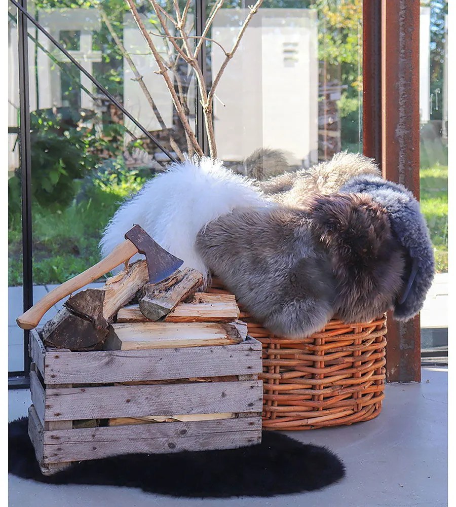 Báránybőr, gomba szín, 50x85 cm