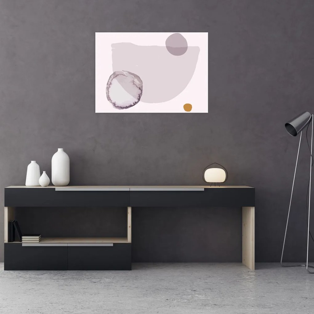 Üveg kép - Lila minimalizmus N⁰2 (70x50 cm)