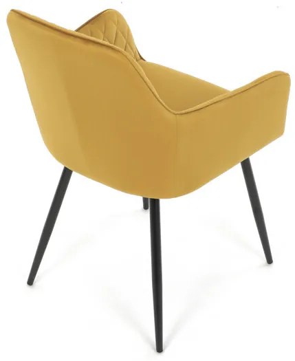 Sárga Bársony Étkezőszék. DCH-215 YEL4