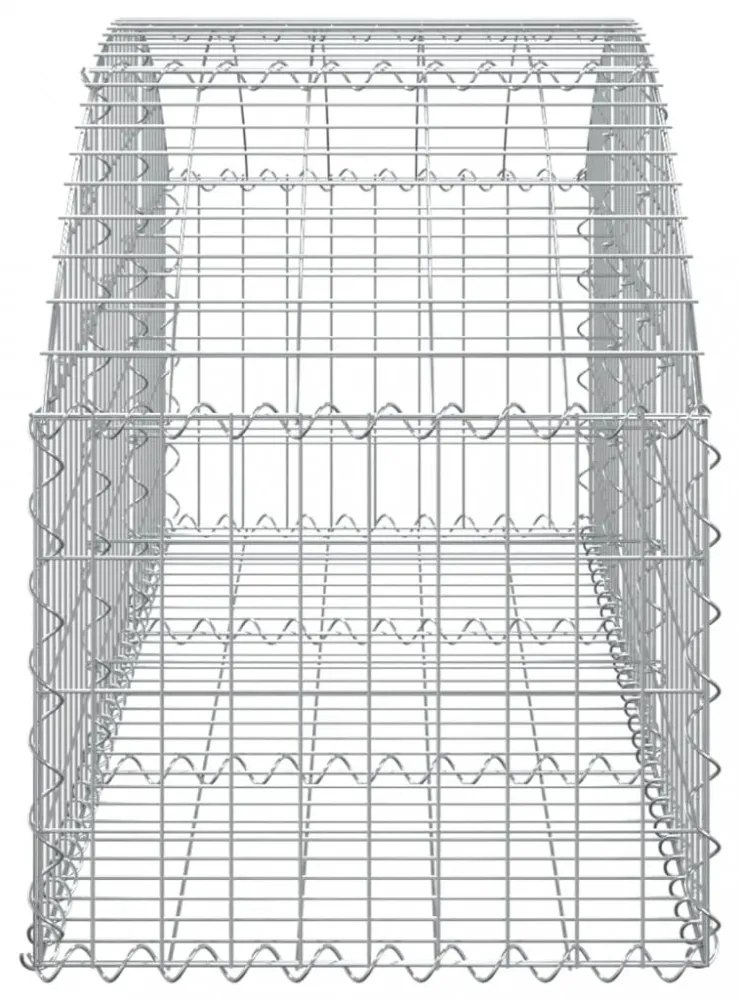 íves horganyzott vas gabion kosár 150x50x40/60 cm
