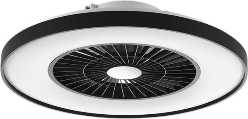 Bkzo Modern Smart Led mennyezeti lámpa ventilátorral 60 cm fekete távirányító