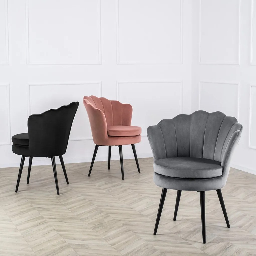 Rózsaszín Bársony Étkezőszék. BELLA