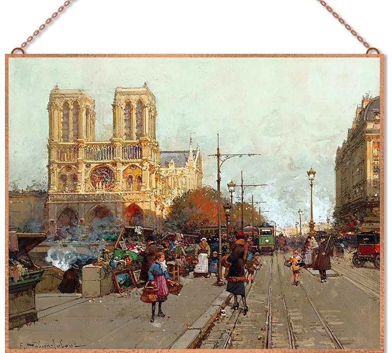 Eugène Galien-Laloue - Notre Dame De Paris Vue Du Quai De Montebello ü
