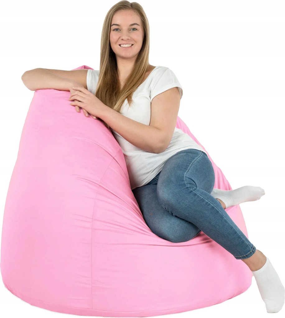 Kerti táska XXL Világos Rózsaszín fotel puff Nylon