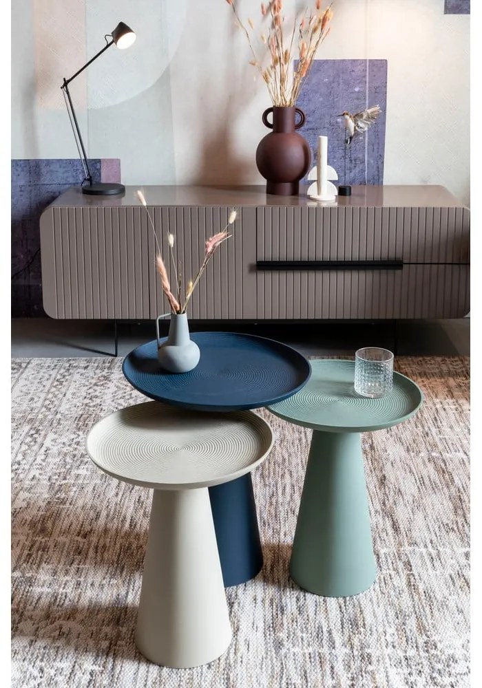 Fém kerek tárolóasztal ø 34,5 cm Ringar – White Label