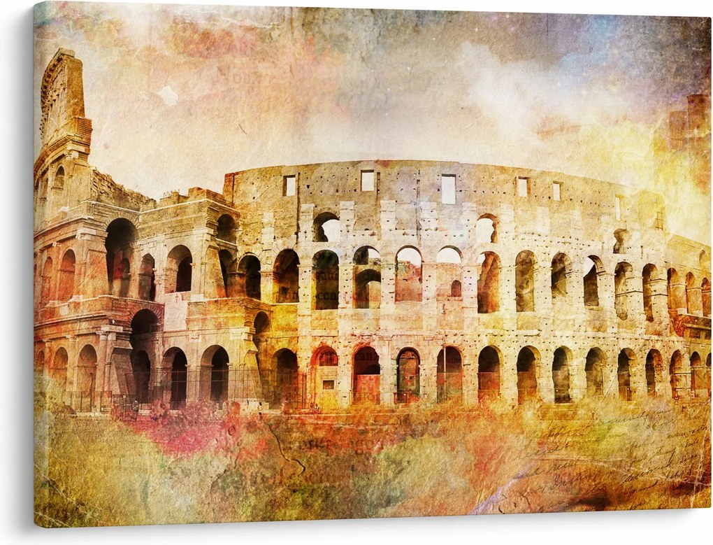Kép - Digitális festészet, Colosseum, Róma, Olaszország (70x50 cm)