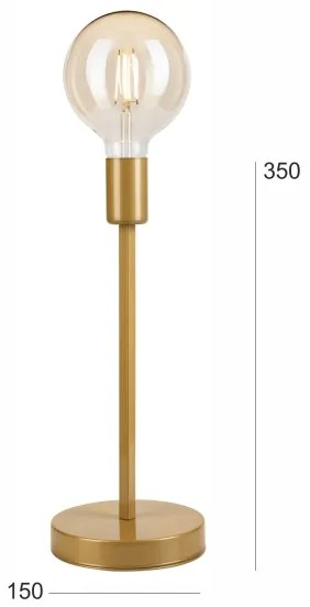 Asztali lámpa ASTRID 1xE27/60W/230V arany