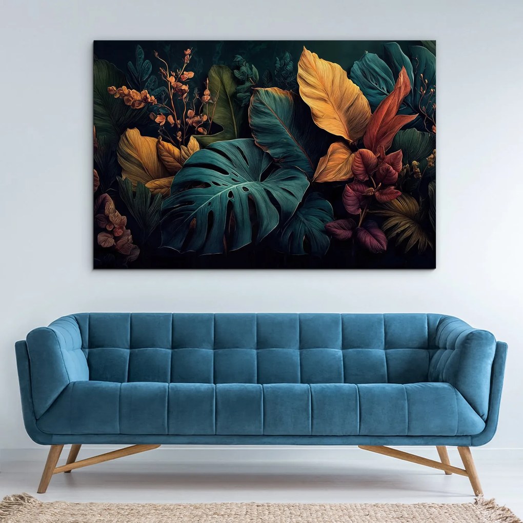 DUBLEZ | Modern kép a nappaliba - Neon dzsungel