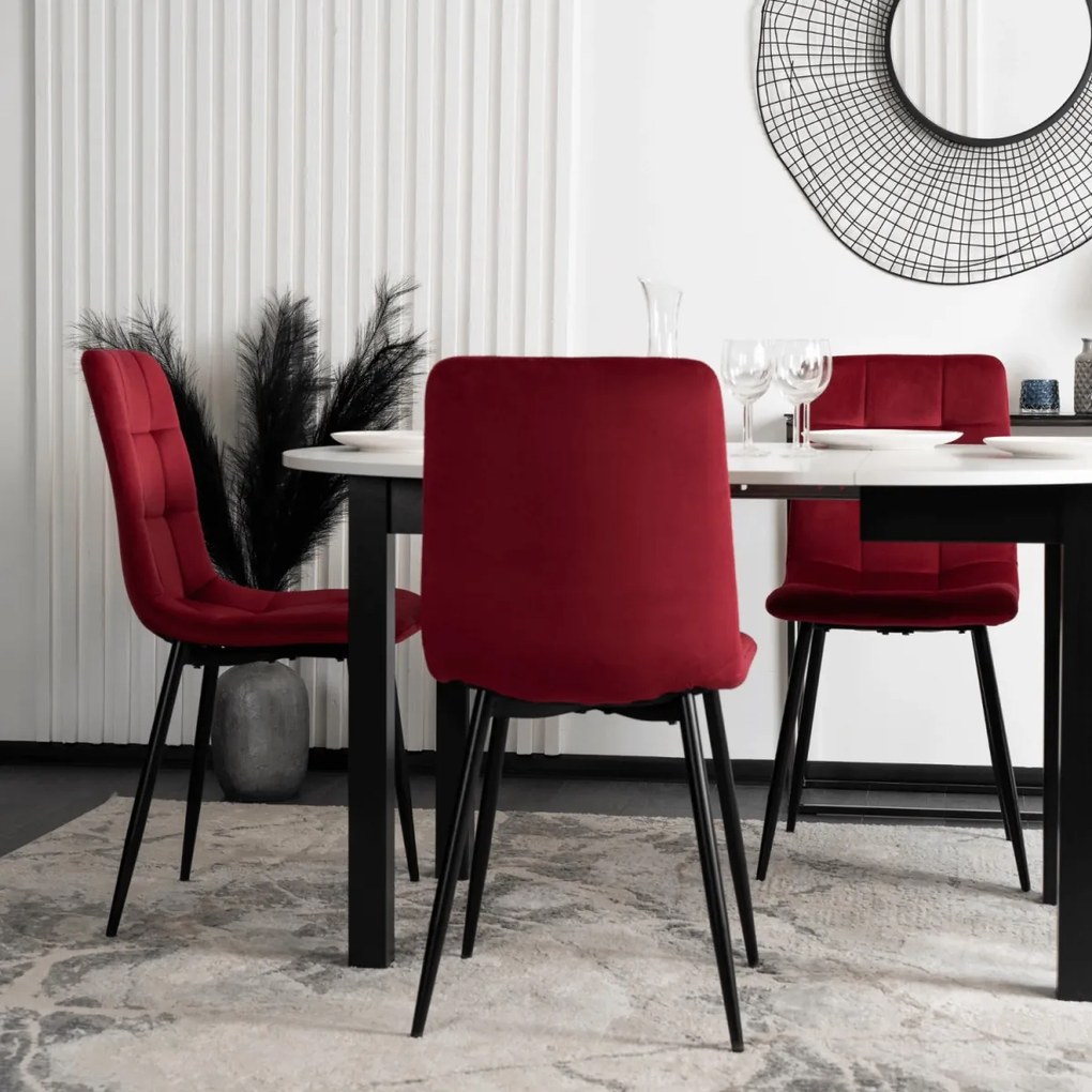 Bordó Bársony Étkezőszék. PERU