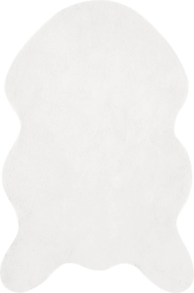 vidaXL Csúszásgátló Műnyúl Szőnyeg Olite Fehér 60 x 90 cm Poliészter