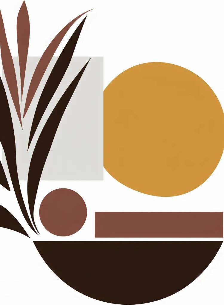 Poszter 42x59,4cm Növények stílusa