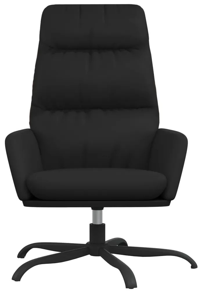 Fekete műbőr pihenőfotel