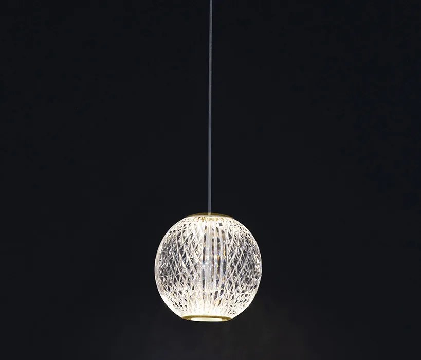 NOVA LUCE 9511010 BRILLANTE Egyágú Függesztett Lámpa Akril LED IP20