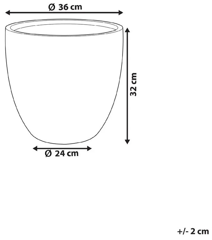 Virágtartó 32 cm Kanie (szürke). 1076739