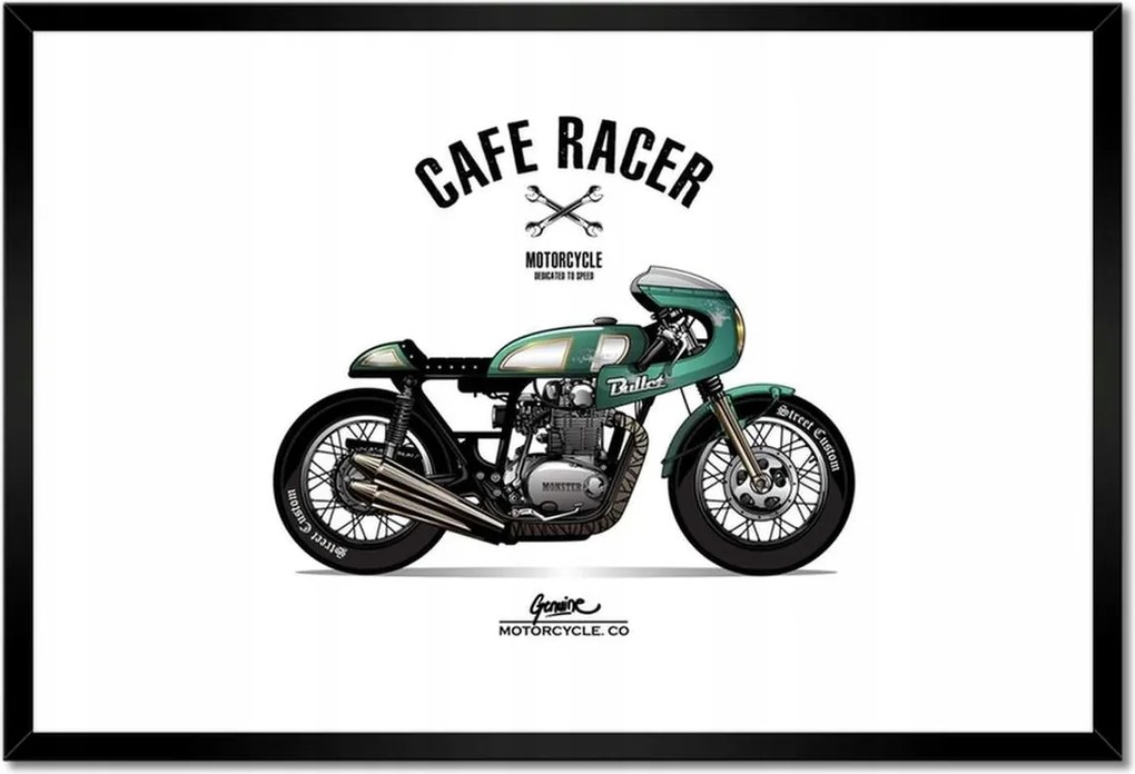 Poszterek keretben 60x40 Motorkerékpár Antik Vintage