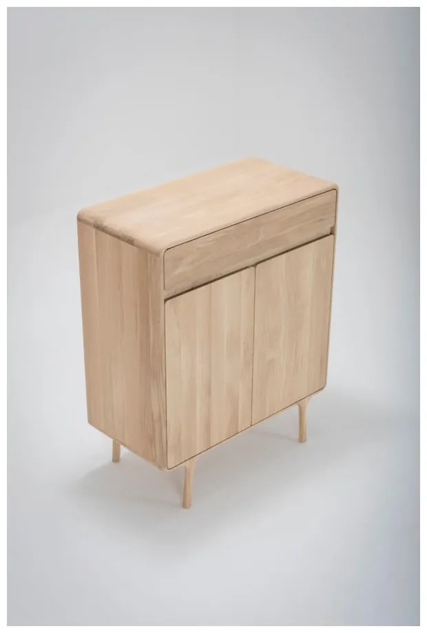 Fawn tömör tölgyfa komód fiókkal - Gazzda