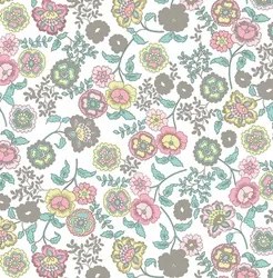 Furnér színes paradicsom virágokkal 45x200 cm G-13425