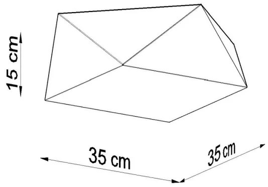 Mennyezeti lámpa HEXA 2xE27/60W/230V ezüst
