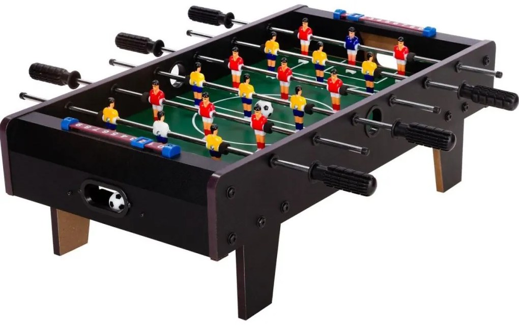 GamesPlanet® Csocsóasztal mini CHELSEA Fekete 70 x 37 cm