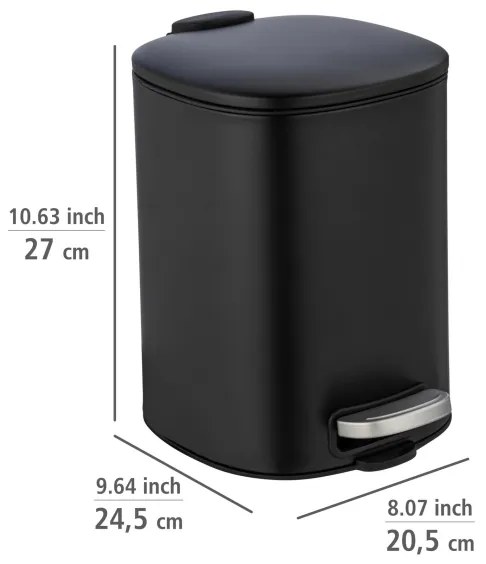 WENKO 24781100 - ALASSIO kosár 20,5x27 cm fekete