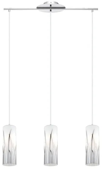 Eglo 92741 - Mennyezeti függesztékes lámpa RIVATO 3xE27/60W/230V