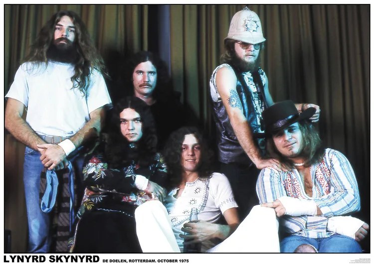 Plakát Lynyrd Skynyrd - De Doelen, Rotterdam October 1975