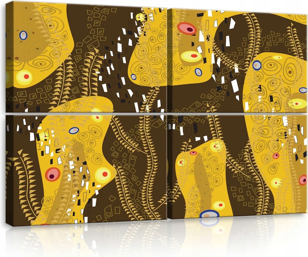 Vászonkép 120x80 Arany minták modern Klimt absztrakt dísz gazdagság luxus