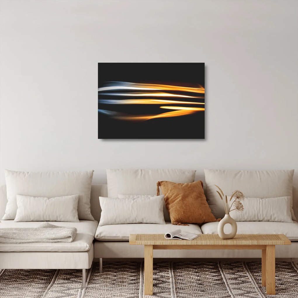Fekete kép (üvegen) (70x50 cm)