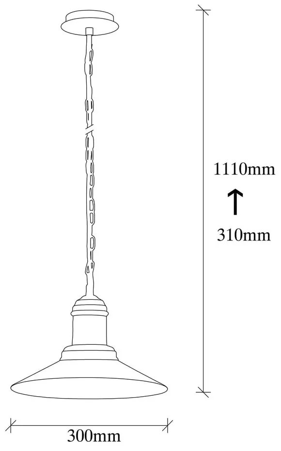 Bronzszínű függőlámpa fém búrával ø 30 cm Sivani – Opviq lights