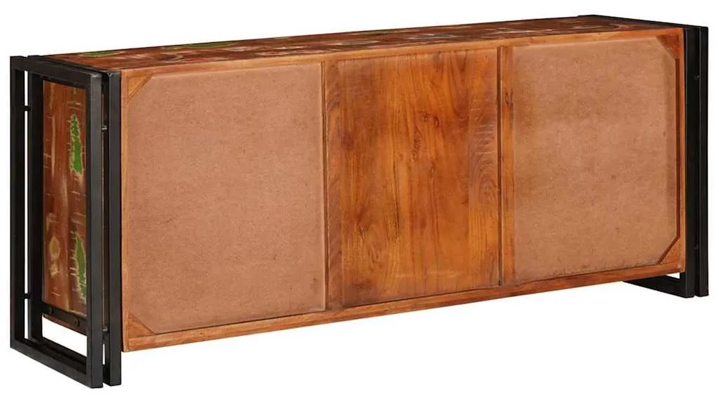 TV szekrény Sokszínű 120 x 30 x 50 cm tömör újrahasznosított fa