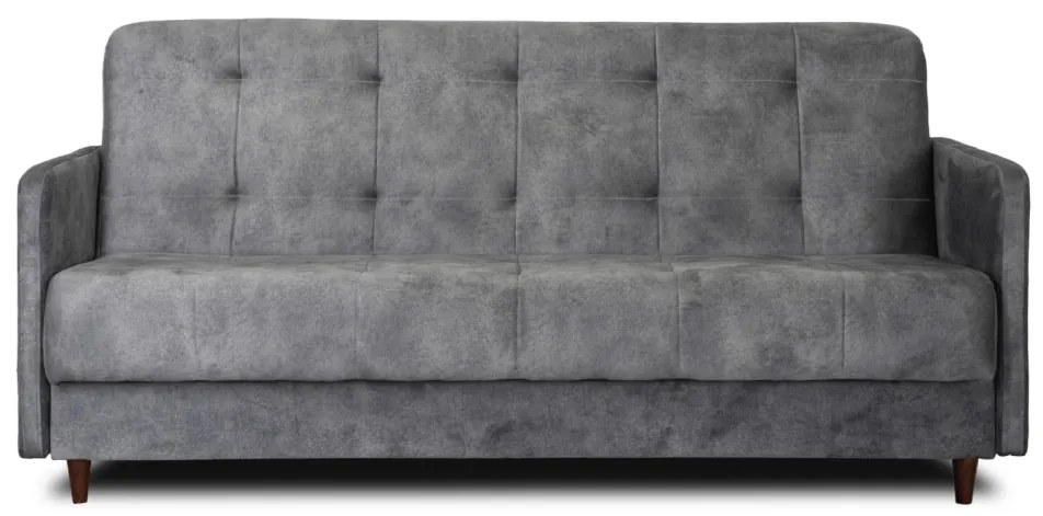 Zestaw 2x Sofa TIVOLI Szara Welurowa