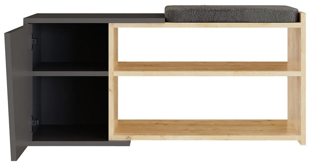 Cipőtároló Fiona - Oak, Anthracite