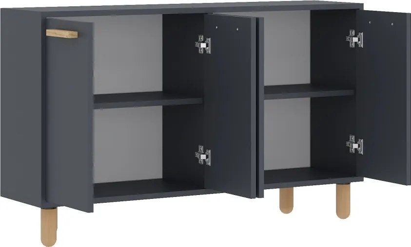 Venedik komód, antracit, 120 cm