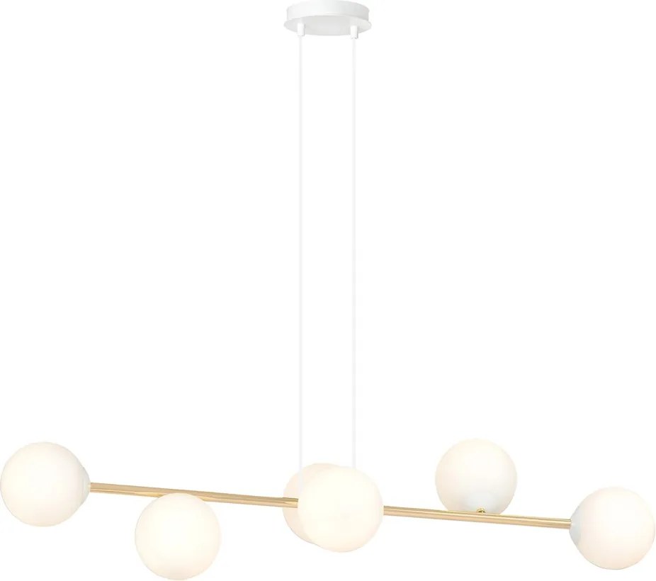 Emibig modern függeszték gravity fehér arany emi1242/6