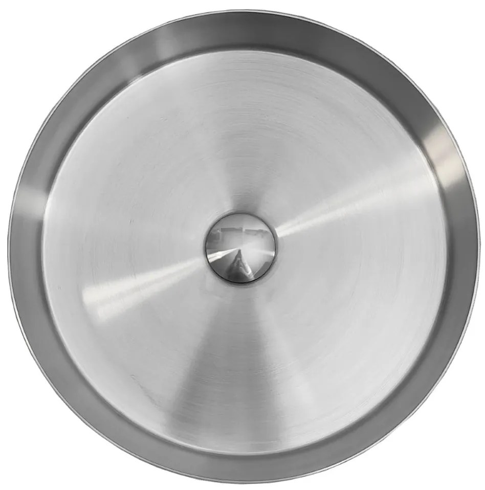 ROUND 40 kerek szatén acél mosdókagyló KLIKK DUGÓVAL