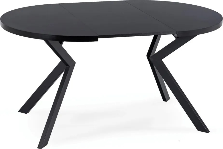 Bővíthető Étkezőasztal Fekete Színben. LUKAS 100-250 cm