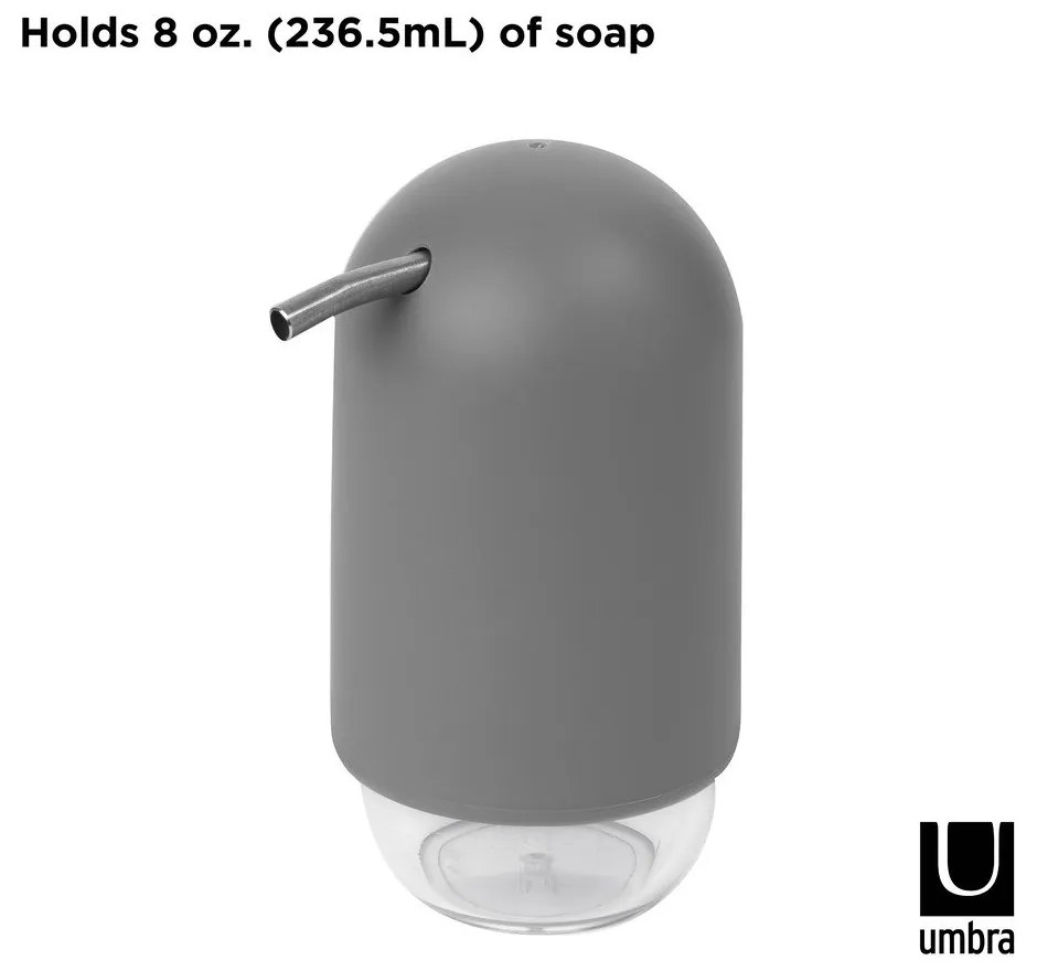 Szürke műanyag szappanadagoló 230 ml Touch – Umbra