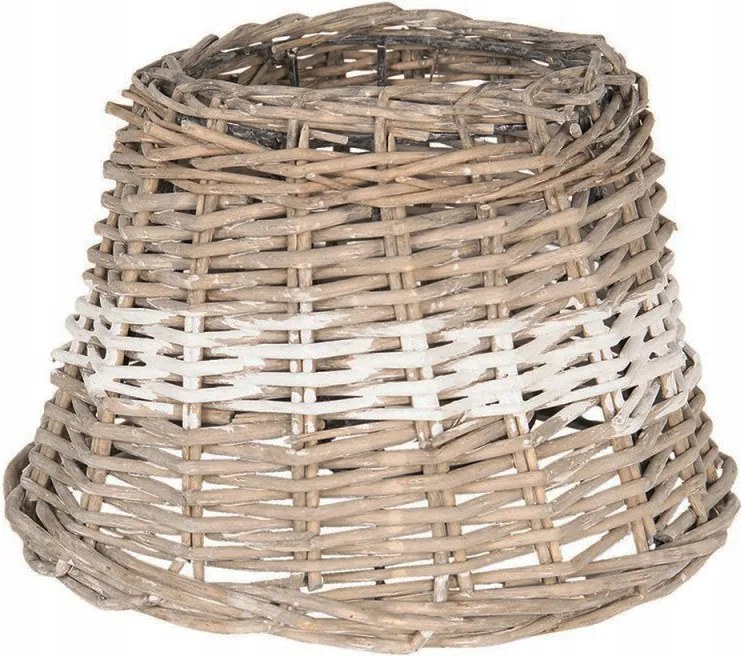 Lámpaernyő Rattan lámpabúra Közepes Bézs Fehér csíkkal Clayre &amp; Eef Lámpa