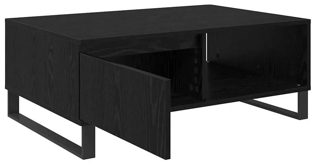 Dohányzóasztal fiókkal Musta tammi 90 x 60 x 35 cm Faanyag