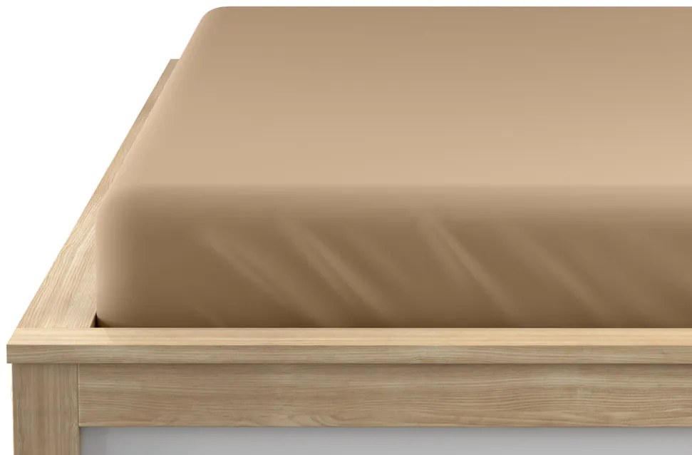 Jersey bézs lepedő EXCLUSIVE 200 x 220 cm
