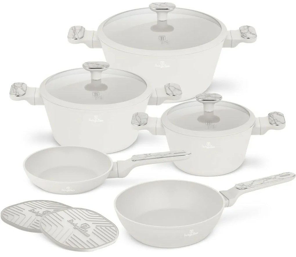 BerlingerHaus Sahara Marble titánbevonatú edénykészlet, 10 darabos